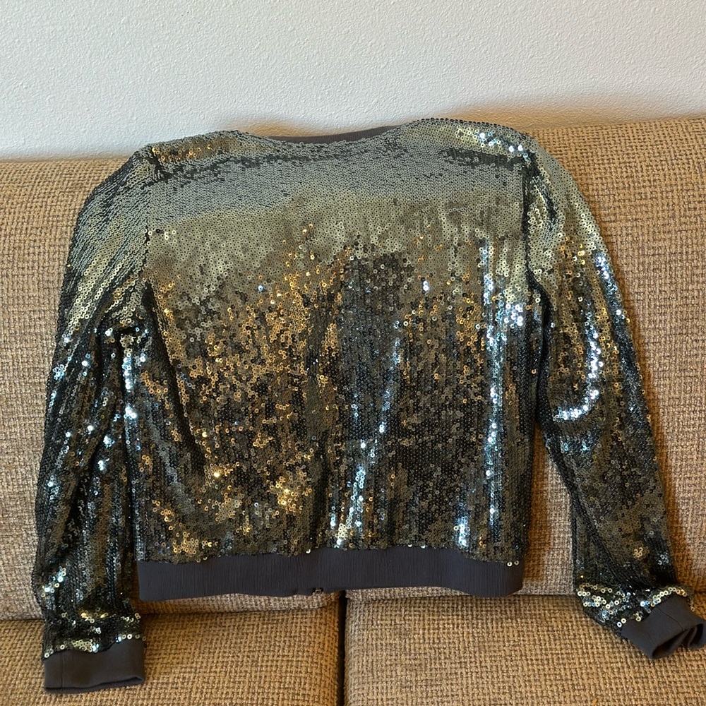 Grey sequined jacket - Picture 3 of 3